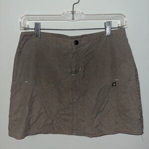 Green Cargo Skirt with Pockets | Size M